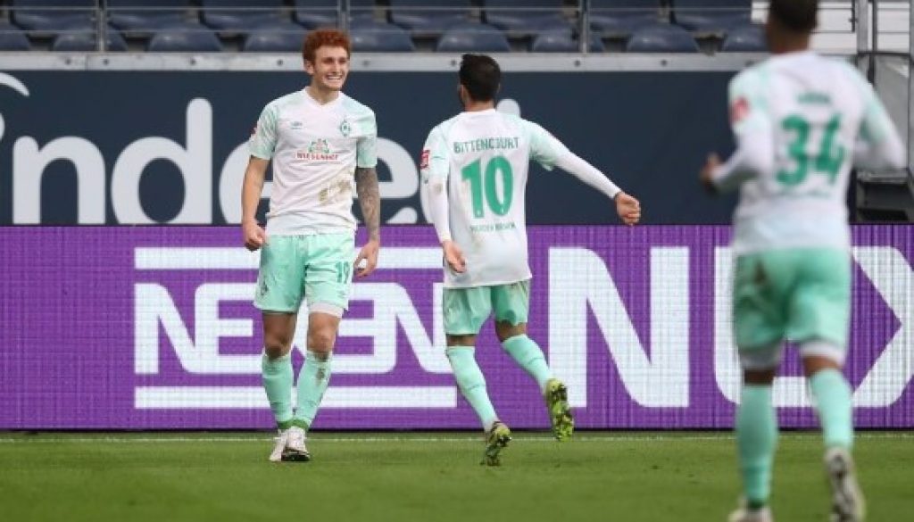 Вердер Бремен и Айнтрахт Франкфурт завършиха при резултат 1:1 bet365
