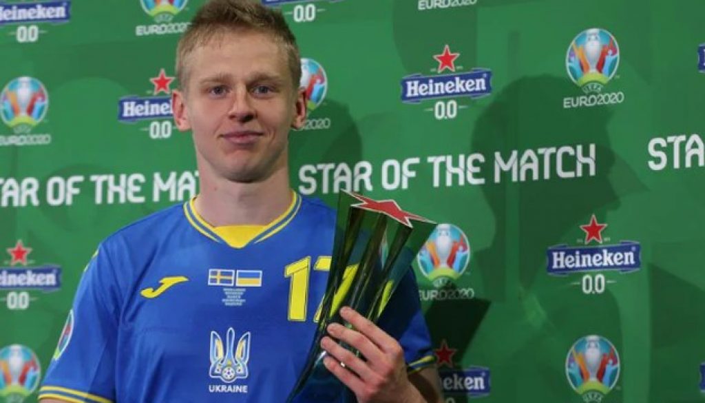 Олександър Зинченко беше избран за Играч на мача Швеция- Украйна bet365