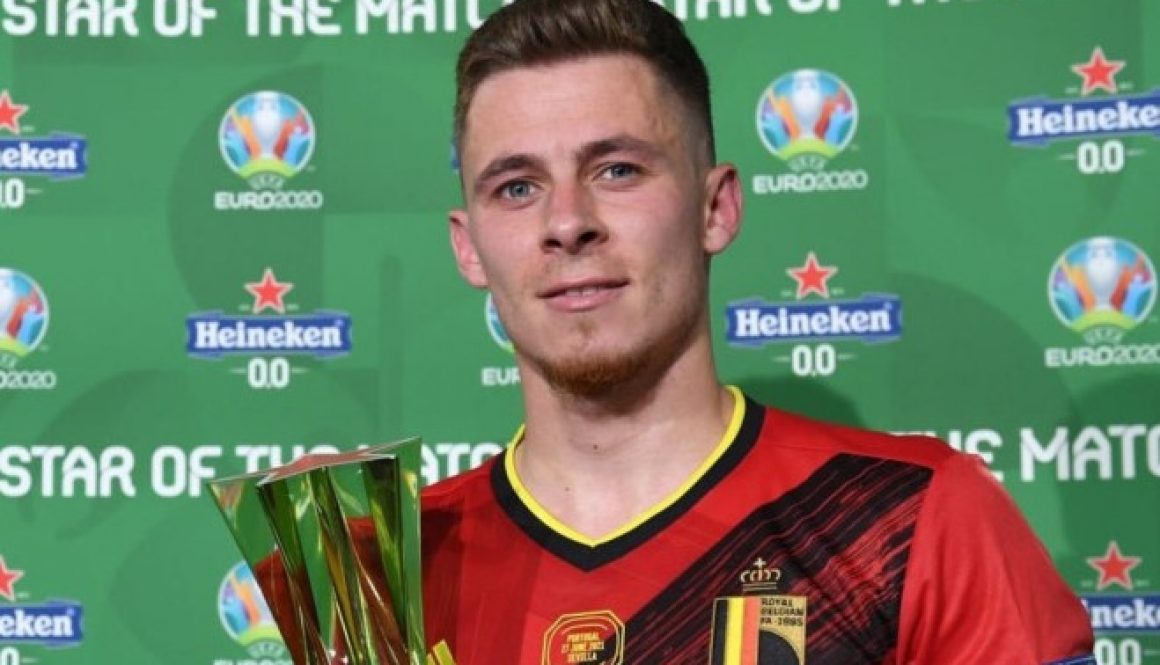 Торган Азар беше определен за Играч на мача при победата с 1:0 над Португалия bet365